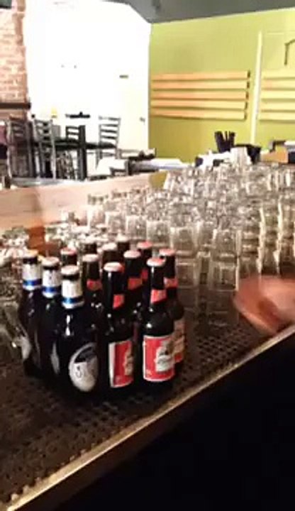 Workingin  the bar