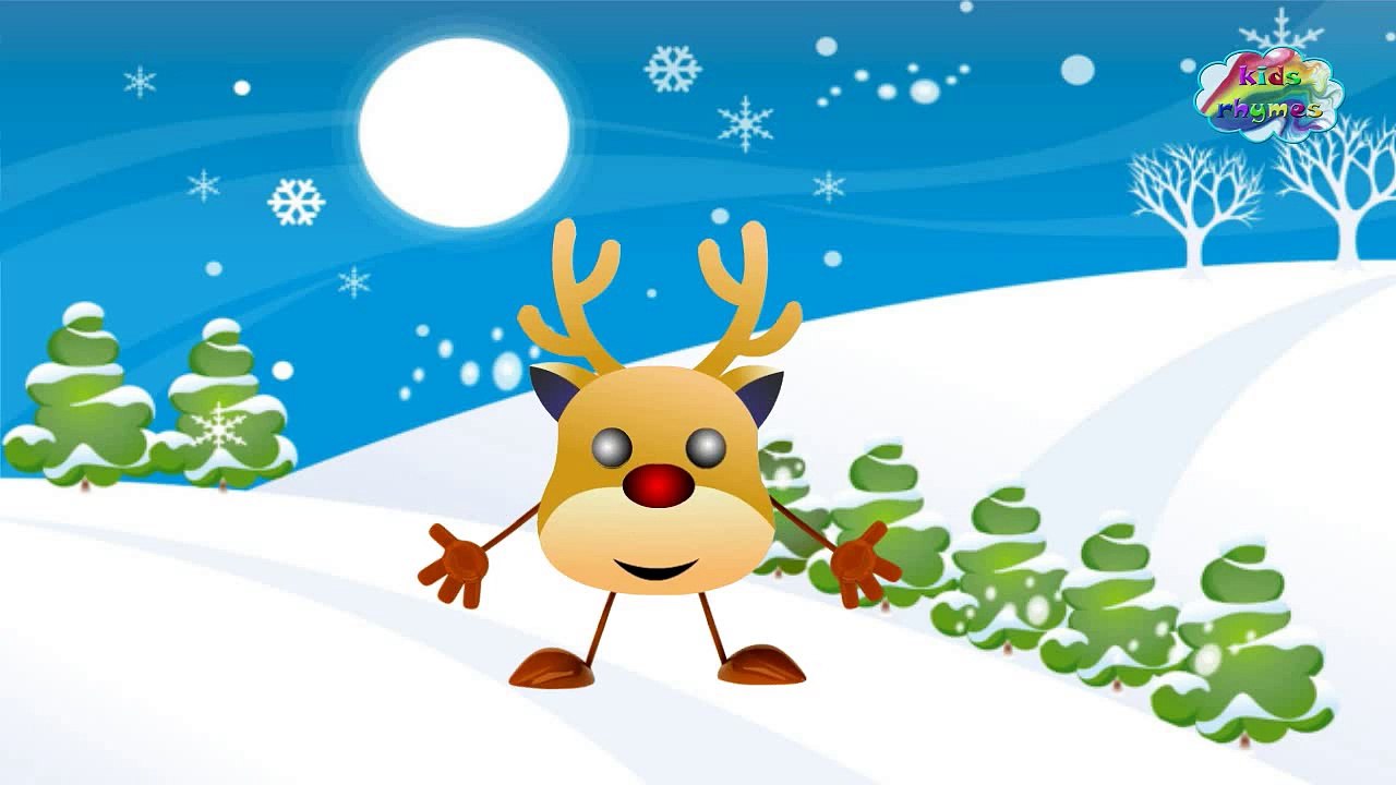Jingle Bells Jingle Bells Song  - Cartoon Animation rhymes & song for children