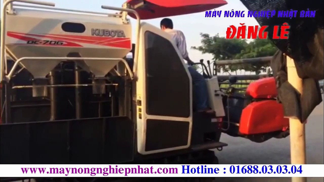 Lại xuất bán máy gặt liên hợp guồng Kubota DC 70G Thái Lan đi Lạng Giang Bắc Giang