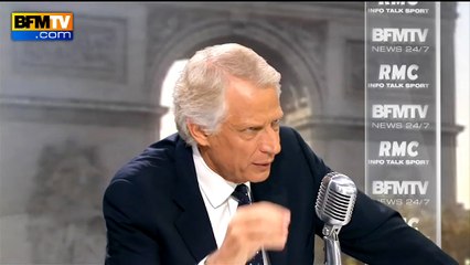 Villepin affirme qu'il ne faut pas "se passer d'un talent comme celui d'Emmanuel Macron"