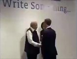 See What Indian PM Narendra Modi Did when Mark Zuckerberg came in Front of Camera ??