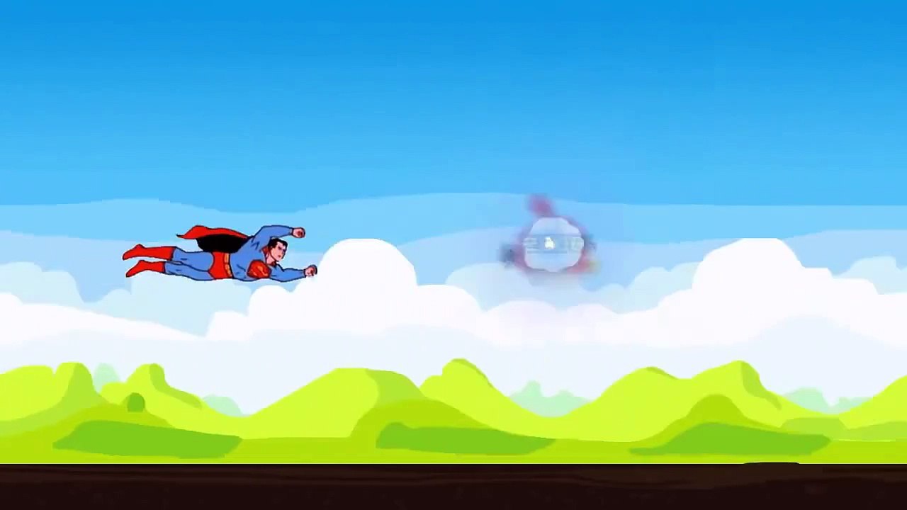 Angry Superman(Superman meets Angry birds)spoof mashup video