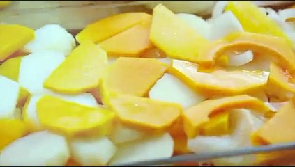 Robertsons Masterclass - Butternut and Potato Basil Garlic Bake