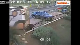 Miraculous Survive Caught By Security Camera