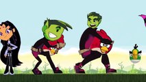 Angry Teen Titans Go!(angry birds meet teen titans go)parody