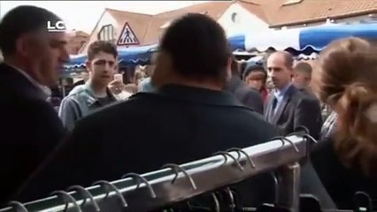 jean luc melenchon clash avec un militant FN