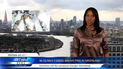 Un énorme morceau d'iceberg se détache du Groenland