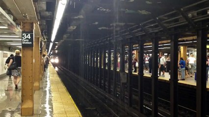 Pluies torrentielles à New York : il pleut dans le métro !