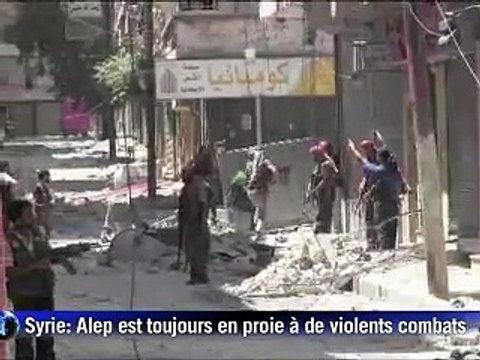 Combats à Alep et Damas, Clinton veut accélérer la chute du régime syrien