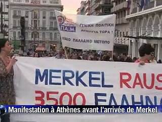 La Grèce attend sans illusions la visite d'Angela Merkel