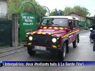 Intempéries: deux étudiants meurent à Toulon, emportés par les eaux