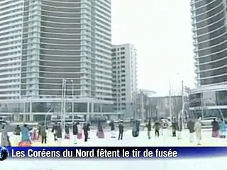 Les Nord-Coréens célèbrent leur leader, qui promet de nouveaux tirs de fusée