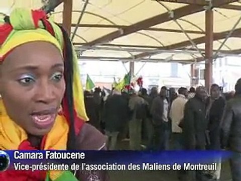 Merci la France , scandent les Maliens à Montreuil