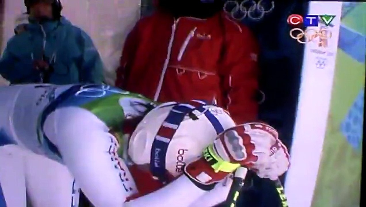 La chute de Marion Rolland aux Jeux olympiques de Vancouver en 2010