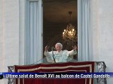 Ultime adresse de Benoît XVI aux fidèles: 