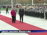 Le Premier ministre italien Letta reçu à l'Elysée après sa rencontre avec Merkel