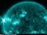 Eruptions solaire enregistrées par la NASA
