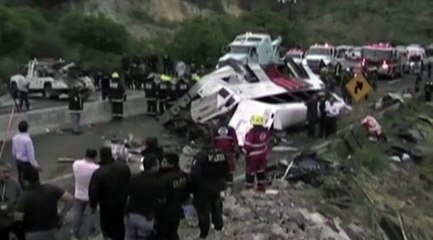 Terrible accident de bus au Mexique : 16 morts