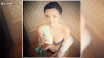 Miranda Kerr se met à nu pour sa marque