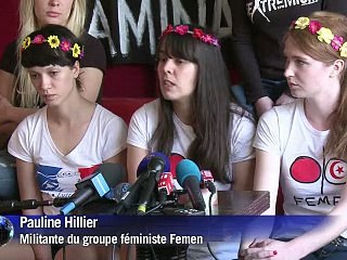 Tunisie: les trois Femen libérées de retour en France