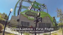 Green Lantern - First Flight (Front Seat HD POV) - At Six Flags Magic Mountain