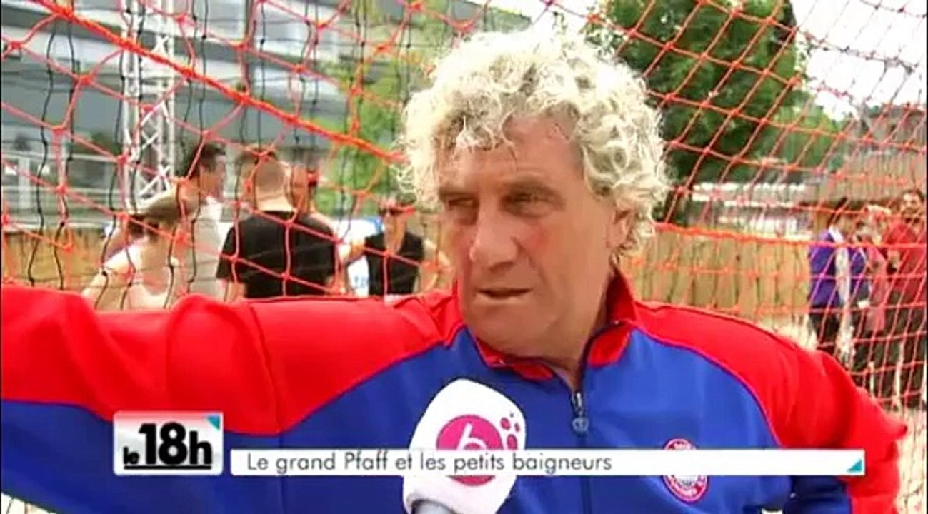 Jean-Marie Pfaff dans son bac à sable