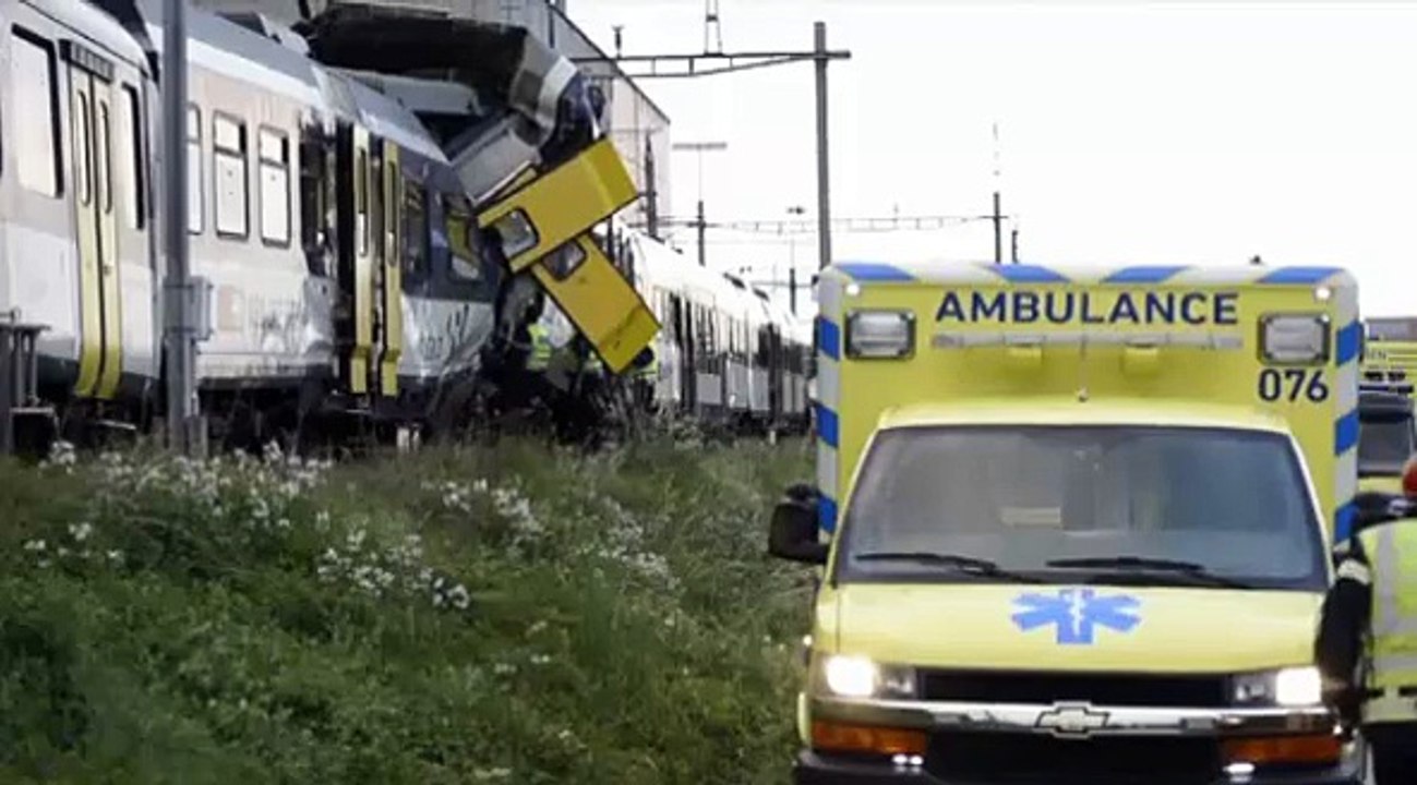 Accident de train en Suisse