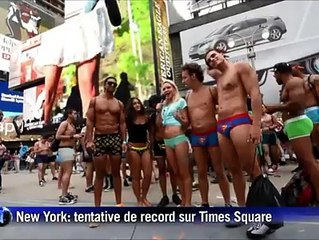Rassemblement géant en sous-vêtements dans les rues de New York