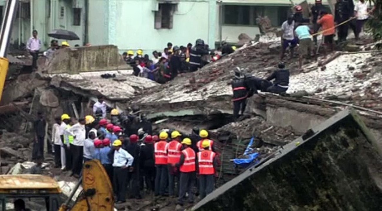 Mumbaï : un immeuble s'effondre en plein centre-ville