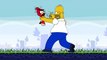 ANGRY BIRDS VS THE SIMPSONS (MASHUP SPOOF VIDEO)