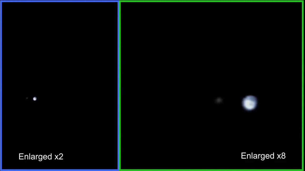 Premières images réelles de la Lune orbitant autour de la Terre
