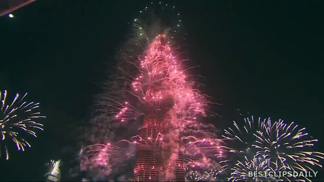Découvrez les magnifiques feux d'artifice du Nouvel An à Dubaï