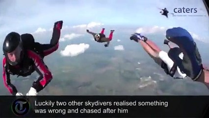 Un parachutiste sauvé en pleine chute libre pendant un malaise