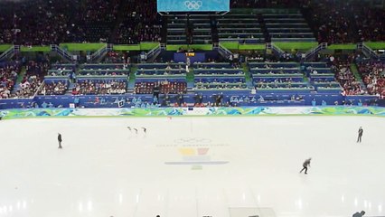 Une parodie 'jeu-vidéo' du patinage de vitesse à Sotchi