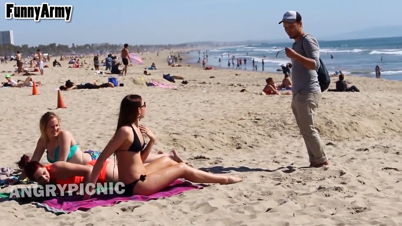 Epic Beach Bikini Cut Prank!