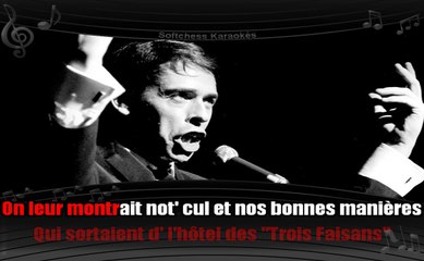 Karaoké Jacques Brel - Les bourgeois