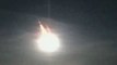 Meteor or UFO crashes in Alberta Canada - streaks across the night sky