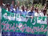 Healthcare Officials on protest in Pakistan Occupied Kashmir