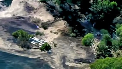 Increíble agujero se traga una playa en Australia