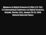 Advances in Digital Forensics V: Fifth I.F.I.P. W.G. 11.9 International Conference on Digital
