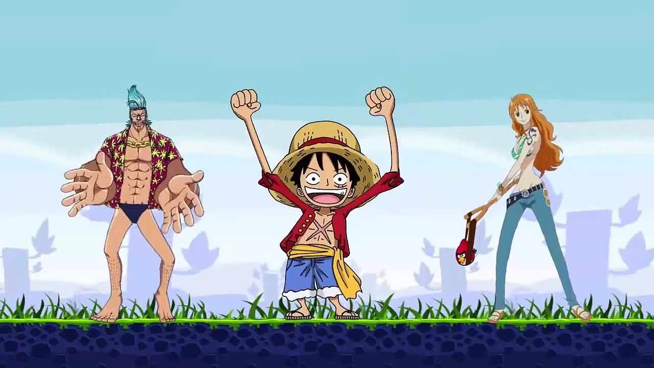 Angry One Piece(angry birds vs one piece)parody mashup video