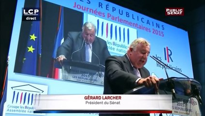 Intervention de Gérard Larcher aux Journées Parlementaires des Républicains à Reims