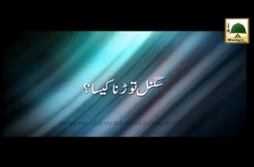 Signal Torna Kesa - Maulana Ilyas Qadri - Short Bayan