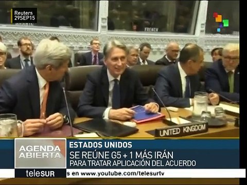 Irán y potencias del G5+1 se reúnen en EEUU, delimitan acuerdo nuclear