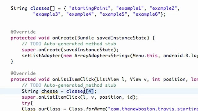 Android Application Development Tutorial - 21 - Finishing ListActivity