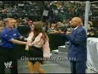 Joy Giovanni Smacks Amy with a Fishbowl!