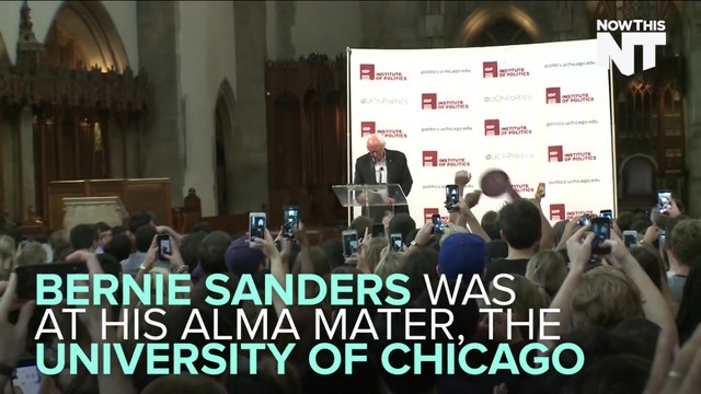 Bernie Sanders Returns To His Alma Mater To Energize A New Generation