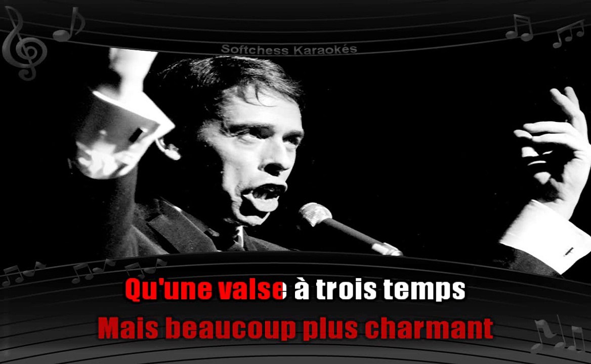 Karaoké Jacques Brel - La valse à mille temps