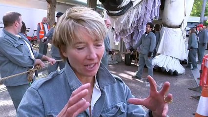 Emma Thompson joins Greenpeace celebration in London