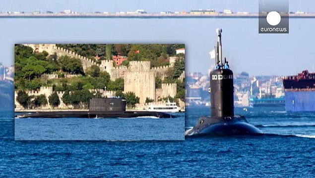 Embouteillages de navires de guerre russes dans le Bosphore